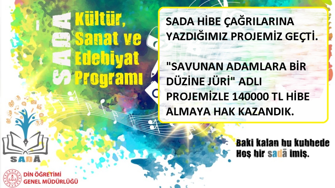 SADA HİBE PROJE BAŞVURUMUZ KAYSERİDE TEK OLARAK GEÇTİ 